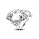 Berloque Diamante Cravejado - Prata 925