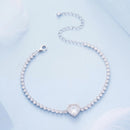 Pulseira Riviera Coração Prata 925