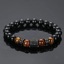 Pulseira Masculina com pedras de Ônix