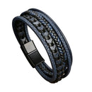 Braceletes Masculino em Couro - Linha Classic
