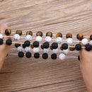 Pulseira Masculina com pedras de Ônix