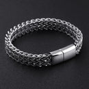 Pulseira Masculina Stiff Aço Prata