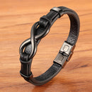 Pulseira de Couro Masculina Infinito - Agma Brasil