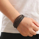 Braceletes Masculino em Couro - Linha Classic