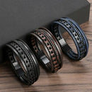 Braceletes Masculino em Couro - Linha Classic